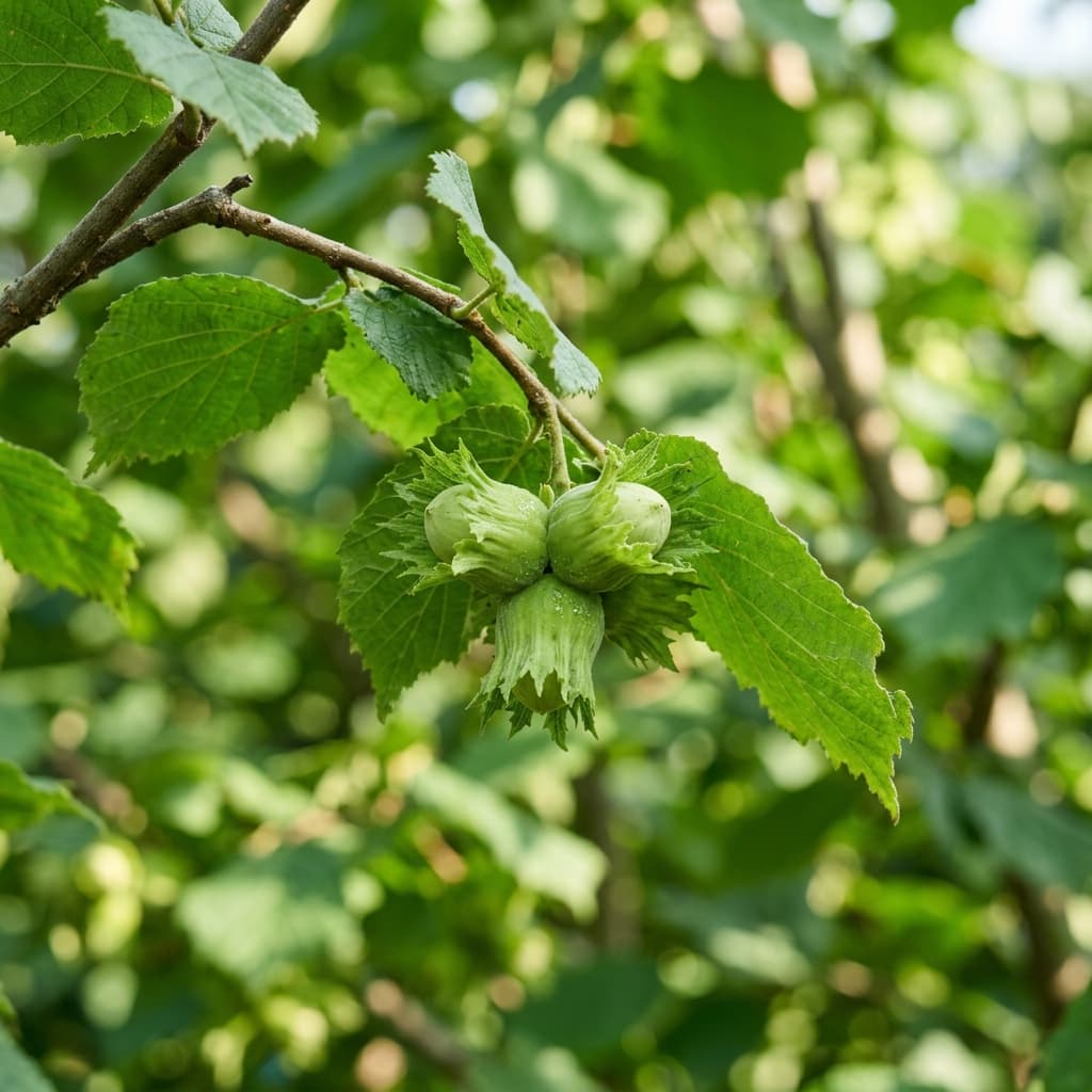 Hazelnut macro shot
